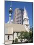 St. Patrick's Roman Catholic Church and Skytower, Auckland, North Island, New Zealand-Ken Gillham-Mounted Photographic Print