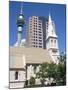 St. Patrick's Roman Catholic Church and Skytower, Auckland, North Island, New Zealand-Ken Gillham-Mounted Photographic Print