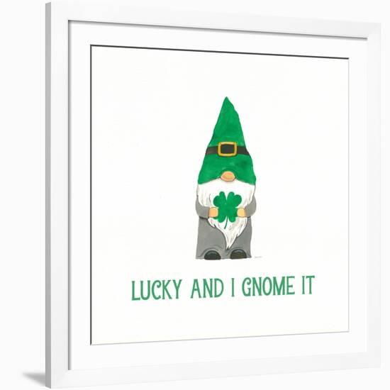 St Patricks Day Gnomes II Lucky-Jenaya Jackson-Framed Art Print