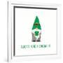 St Patricks Day Gnomes II Lucky-Jenaya Jackson-Framed Art Print