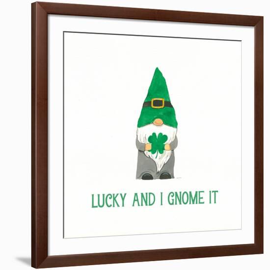 St Patricks Day Gnomes II Lucky-Jenaya Jackson-Framed Art Print