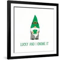 St Patricks Day Gnomes II Lucky-Jenaya Jackson-Framed Art Print