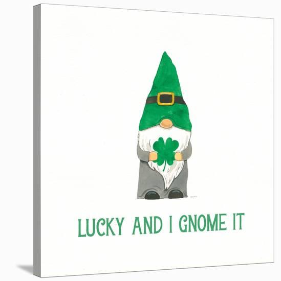 St Patricks Day Gnomes II Lucky-Jenaya Jackson-Stretched Canvas