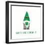 St Patricks Day Gnomes II Lucky-Jenaya Jackson-Framed Art Print