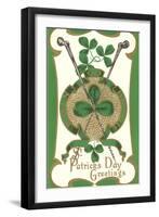 St. Patricks Day, Shillelaghs-null-Framed Art Print