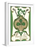 St. Patricks Day, Shillelaghs-null-Framed Art Print