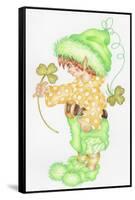 St Patricks Pixie-Karen Middleton-Framed Stretched Canvas