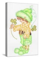 St Patricks Pixie-Karen Middleton-Stretched Canvas