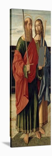 St. Paul and St. James the Elder, C.1499 (Tempera on Wood Panel)-Cristoforo Caselli-Stretched Canvas