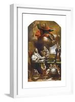 St Paul Appears to St Albert the Great and St Thomas of Aquinas-Alonso Antonio Villamor-Framed Giclee Print