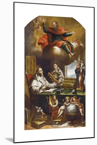 St Paul Appears to St Albert the Great and St Thomas of Aquinas-Alonso Antonio Villamor-Mounted Giclee Print