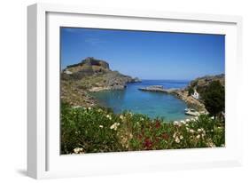 St. Paul Beach. Lindos, Rhodes, Dodecanese, Greek Islands, Greece, Europe-Tuul-Framed Photographic Print