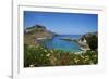 St. Paul Beach. Lindos, Rhodes, Dodecanese, Greek Islands, Greece, Europe-Tuul-Framed Photographic Print