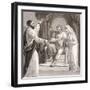 St Paul before the Governor of Caesarea, Felix, and His Wife, Drusilla, C1810-1844-Henry Corbould-Framed Giclee Print