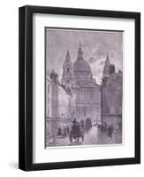 St Paul Cathedral, London-John Fulleylove-Framed Giclee Print