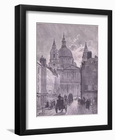 St Paul Cathedral, London-John Fulleylove-Framed Giclee Print