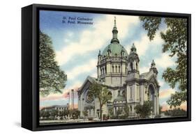 St. Paul Cathedral, St. Paul, Minnesota-null-Framed Stretched Canvas