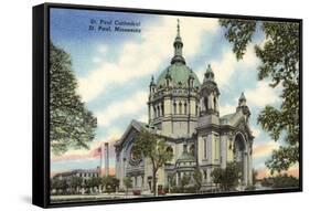 St. Paul Cathedral, St. Paul, Minnesota-null-Framed Stretched Canvas