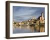St. Paul Church, Danube River, Passau, Bavaria, Germany-Walter Bibikow-Framed Photographic Print