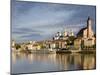 St. Paul Church, Danube River, Passau, Bavaria, Germany-Walter Bibikow-Mounted Photographic Print
