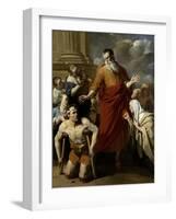 St Paul Healing the Cripple at Lystra-Karel Dujardin-Framed Art Print