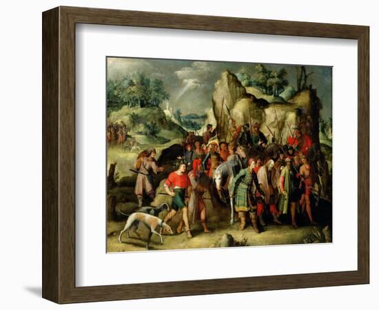 St. Paul Led to Damascus after His Conversion-Pieter Brueghel the Younger-Framed Giclee Print