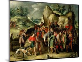 St. Paul Led to Damascus after His Conversion-Pieter Brueghel the Younger-Mounted Giclee Print