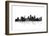 St Paul Minnesota Skyline BG 1-Marlene Watson-Framed Giclee Print