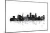 St Paul Minnesota Skyline BG 1-Marlene Watson-Mounted Giclee Print