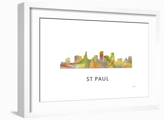St Paul Minnesota Skyline-Marlene Watson-Framed Giclee Print
