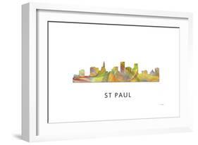 St Paul Minnesota Skyline-Marlene Watson-Framed Giclee Print