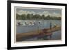 St. Paul, MN - Water Bike Race in Como Park-Lantern Press-Framed Premium Giclee Print