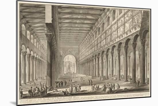 St. Paul Outside the Walls, 1748-49-Giovanni Battista Piranesi Piranesi-Mounted Art Print