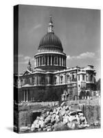 St. Paul's after Blitz-J. Chettlburgh-Stretched Canvas