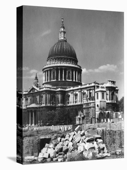 St. Paul's after Blitz-J. Chettlburgh-Stretched Canvas