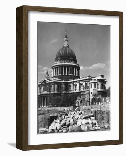 St. Paul's after Blitz-J. Chettlburgh-Framed Photographic Print