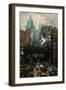 St. Paul's and Ludgate Hill, C.1887 (Oil on Canvas)-William Logsdail-Framed Giclee Print
