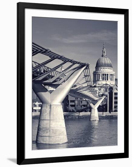 St. Paul's and Millennium bridge, London, England-Doug Pearson-Framed Photographic Print