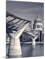 St. Paul's and Millennium bridge, London, England-Doug Pearson-Mounted Photographic Print