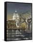 St Paul's and the Millennium Bridge, 2004-Tom Young-Framed Stretched Canvas