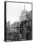 St. Paul's Cathedral and Bombed Buildings-G. Wren Howard-Framed Stretched Canvas