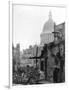 St. Paul's Cathedral and Bombed Buildings-G. Wren Howard-Framed Photographic Print