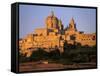 St. Paul's Cathedral and City Walls, Mdina, Malta, Mediterranean, Europe-Stuart Black-Framed Stretched Canvas