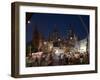 St. Paul's Cathedral and Federation Square at Night, Melbourne, Victoria, Australia, Pacific-Nick Servian-Framed Photographic Print