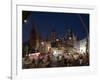 St. Paul's Cathedral and Federation Square at Night, Melbourne, Victoria, Australia, Pacific-Nick Servian-Framed Photographic Print