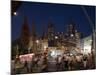 St. Paul's Cathedral and Federation Square at Night, Melbourne, Victoria, Australia, Pacific-Nick Servian-Mounted Photographic Print