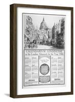 St Paul's Cathedral and Fleet Street, City of London, 1905-William Monk-Framed Giclee Print