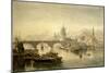 St. Paul's Cathedral and London Bridge from the Surrey Side, 1864-Edward Angelo Goodall-Mounted Giclee Print