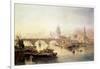 St. Paul's Cathedral and London Bridge-Edward Angelo Goodall-Framed Giclee Print