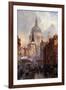 St. Paul's Cathedral and Ludgate Hill, London, England-John O'connor-Framed Giclee Print